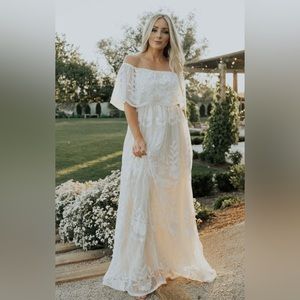 Baltic Born Leon off shoulder maxi dress